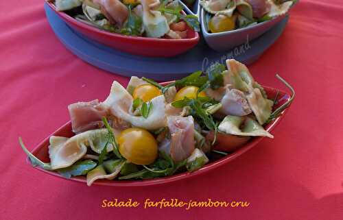 Salade farfalle-jambon cru