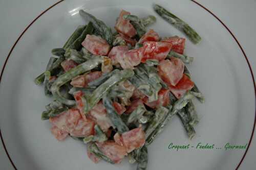 Salade haricots verts noix