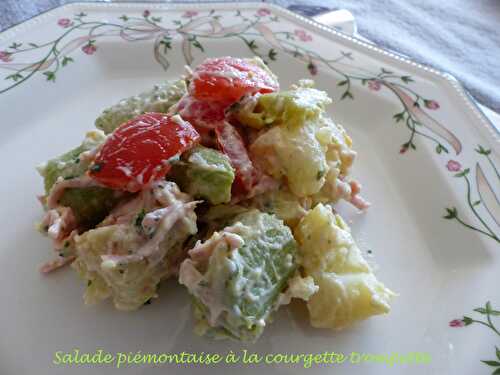Salade piémontaise à la courgette trompette