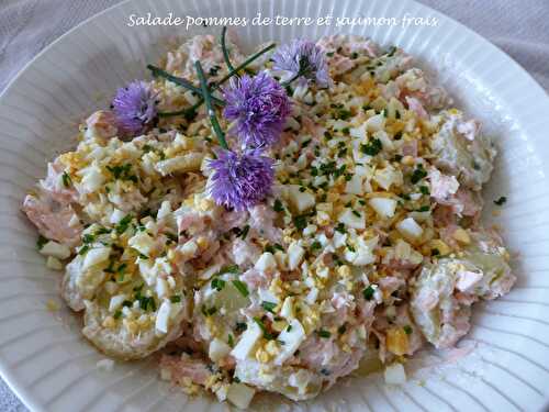 Salade pommes de terre et saumon frais