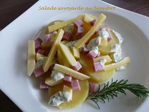 Salade savoyarde au Beaufort