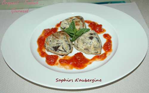 Saphirs d'aubergine