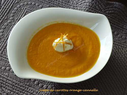 Soupe de carottes orange-cannelle - Recettes autour d'un ingrédient # 24
