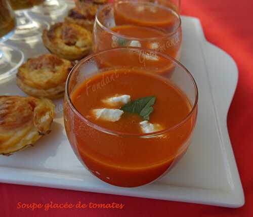 Soupe glacée de tomates