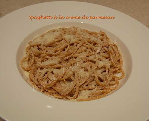Spaghetti à la crème de parmesan