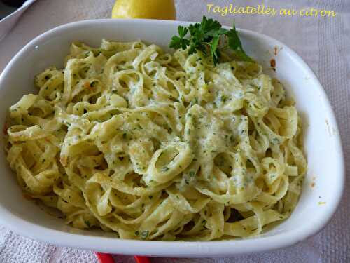 Tagliatelles au citron