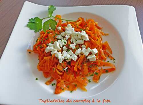 Tagliatelles de carottes à la feta