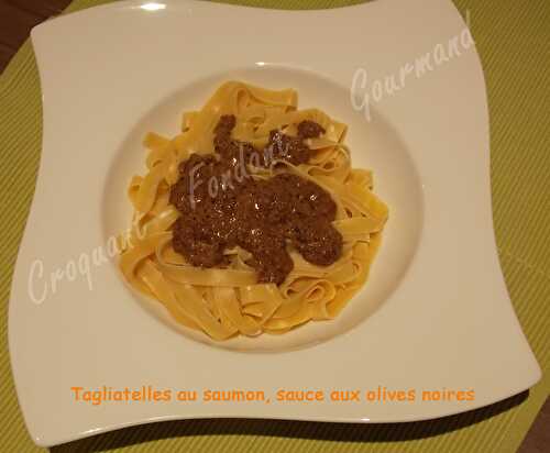 Tagliatelles sauce aux olives noires