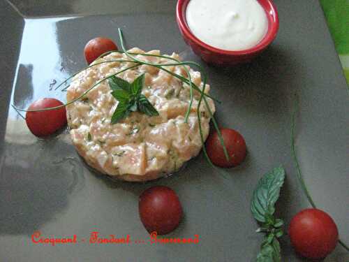 Tartare de saumon frais