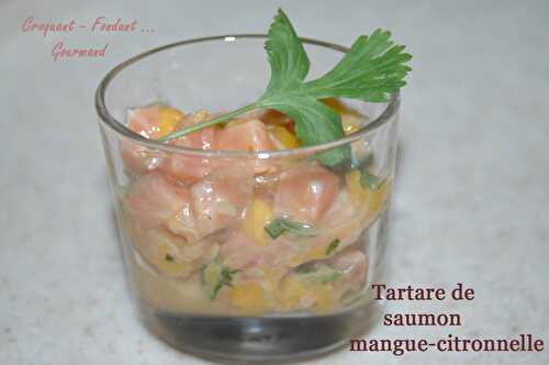 Tartare saumon-mangue.