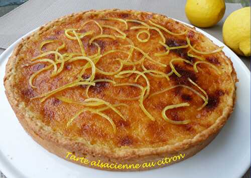 Tarte alsacienne au citron