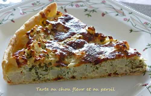 Tarte au chou fleur et au persil