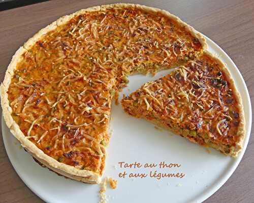 Tarte au thon et aux légumes