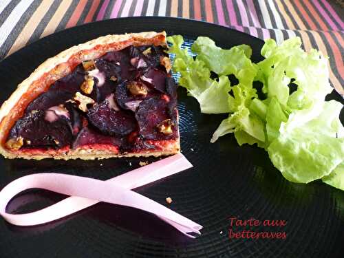 Tarte aux betteraves - Tea time challenge # Octobre rose