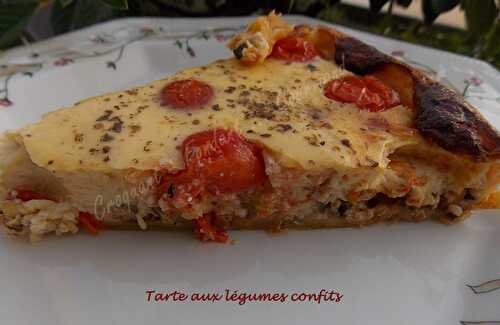 Tarte aux légumes confits