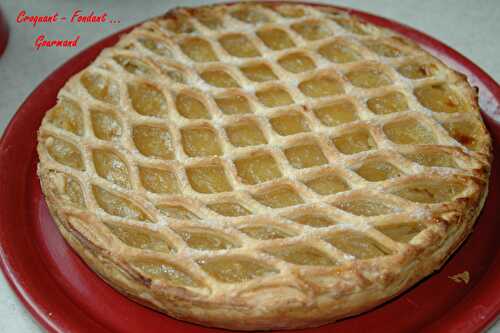 Tarte aux pommes grillagée