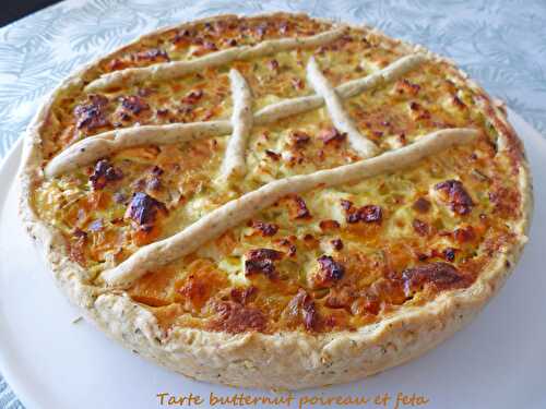 Tarte butternut poireau et feta