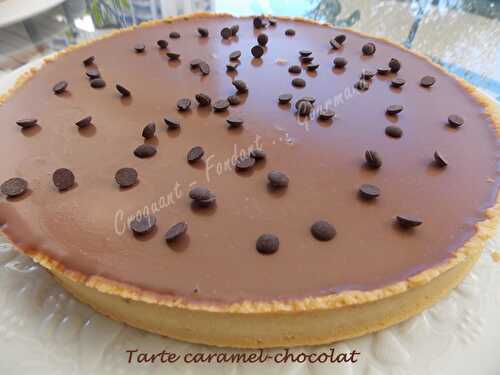 Tarte caramel-chocolat