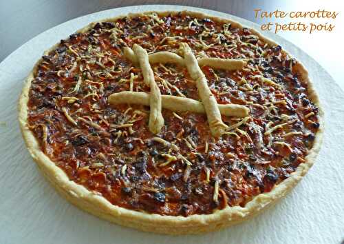 Tarte carottes et petits pois