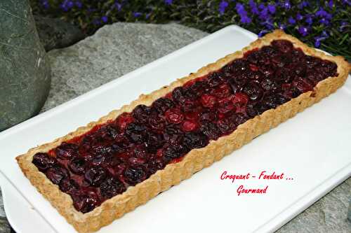 Tarte cerises-massepain