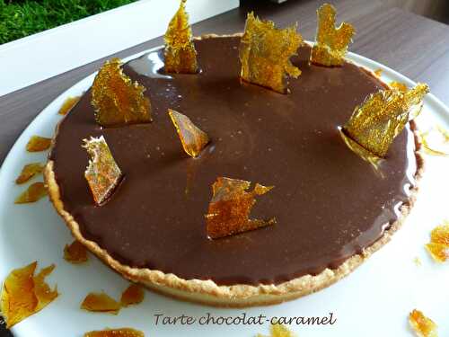 Tarte chocolat-caramel