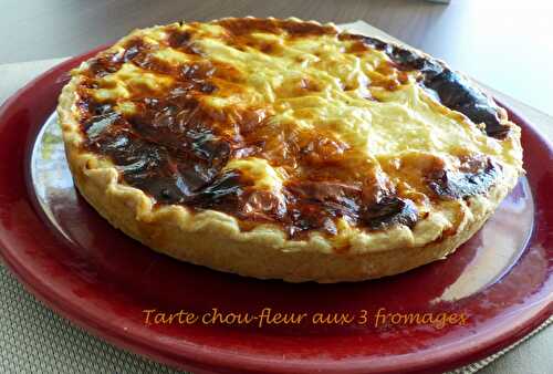 Tarte chou-fleur aux 3 fromages - Recette autour d'un ingrédient # 48
