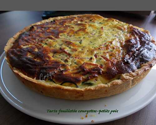 Tarte feuilletée courgettes-petits pois