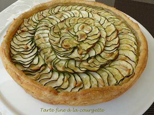 Tarte fine à la courgette