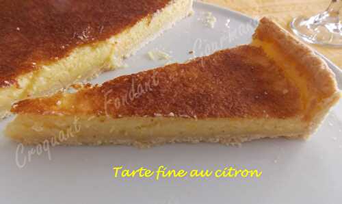 Tarte fine au citron