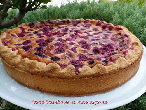 Tarte framboise et mascarpone