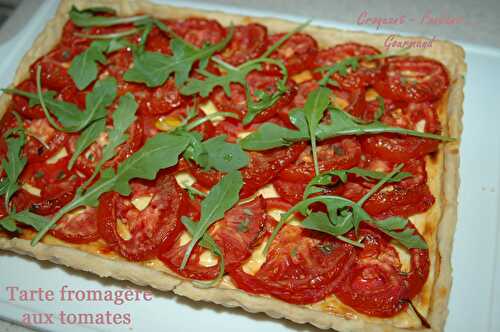 Tarte fromagère aux tomates