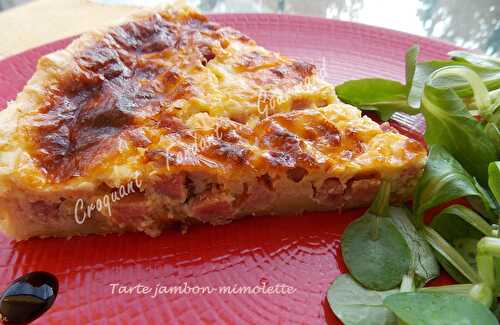 Tarte jambon-mimolette