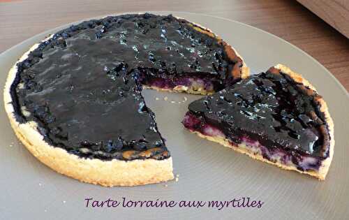 Tarte lorraine aux myrtilles