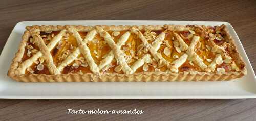 Tarte melon-amandes