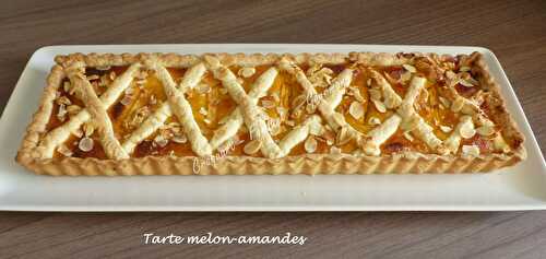 Tarte melon-amandes