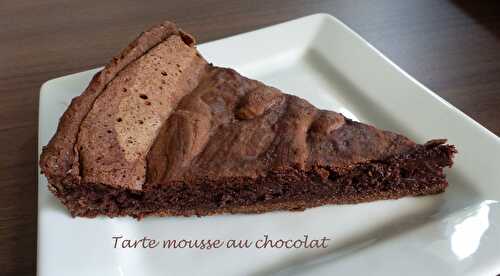 Tarte mousse au chocolat