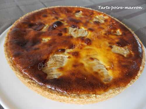 Tarte poires-marrons