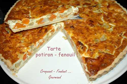 Tarte potiron-fenouil.