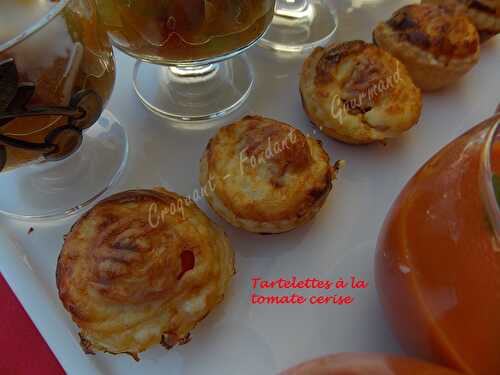Tartelettes à la tomate cerise - Croquant Fondant Gourmand