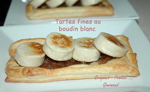 Tartes fines au boudin blanc