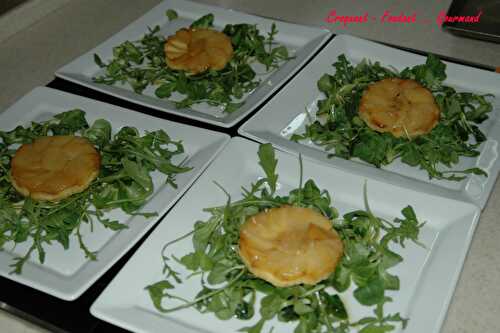 Tatins de foie gras.