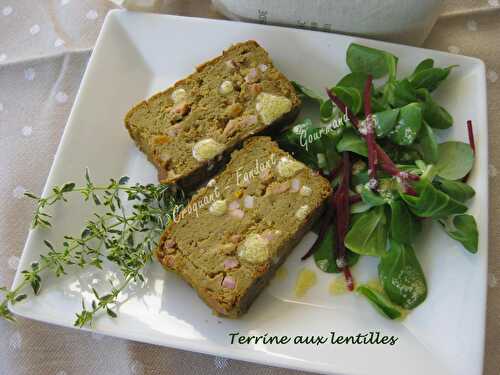 Terrine aux lentilles