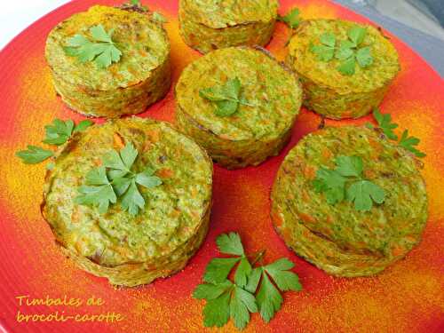 Timbales de brocoli-carotte