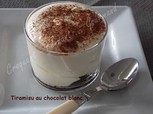 Tiramisu chocolat blanc