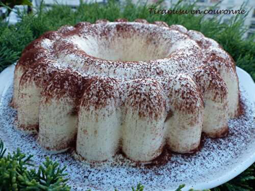 Tiramisu en couronne