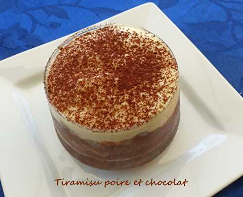 Tiramisu poire et chocolat