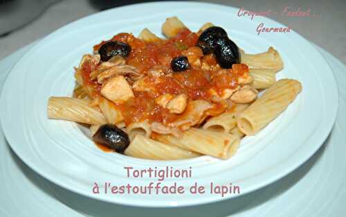 Tortiglioni à l'estouffade de lapin