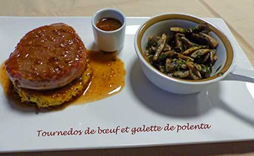 Tournedos de bœuf et galette de polenta