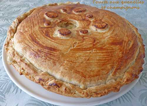 Tourte aux quenelles et champignons