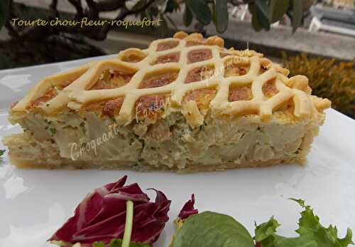 Tourte chou-fleur-roquefort